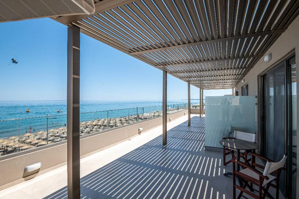 Beach, Blue Sky Apartments, Crete