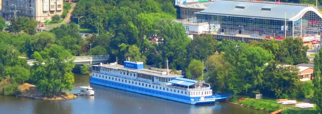 General view, Botel Racek, Prague