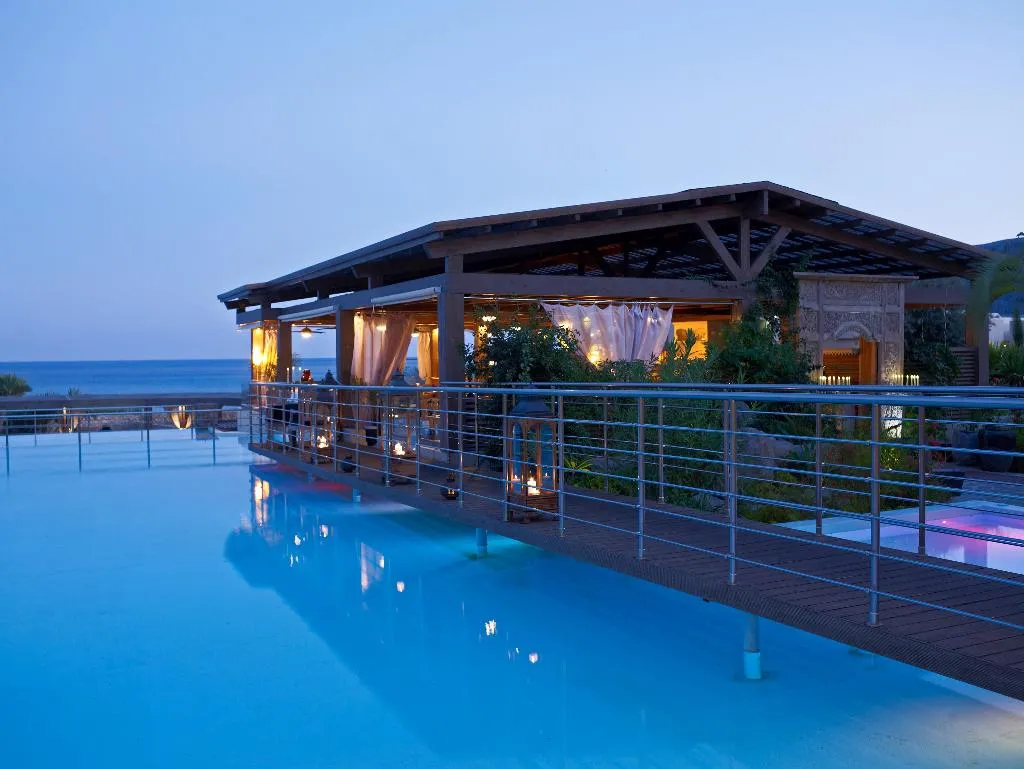 Restaurant, AquaGrand of Lindos exclusive resort, Rhodes