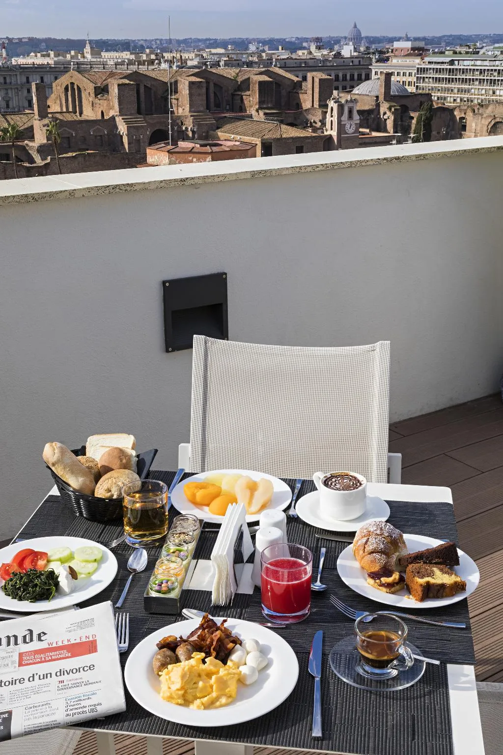 Terrace, The Independent Hotel, Rome