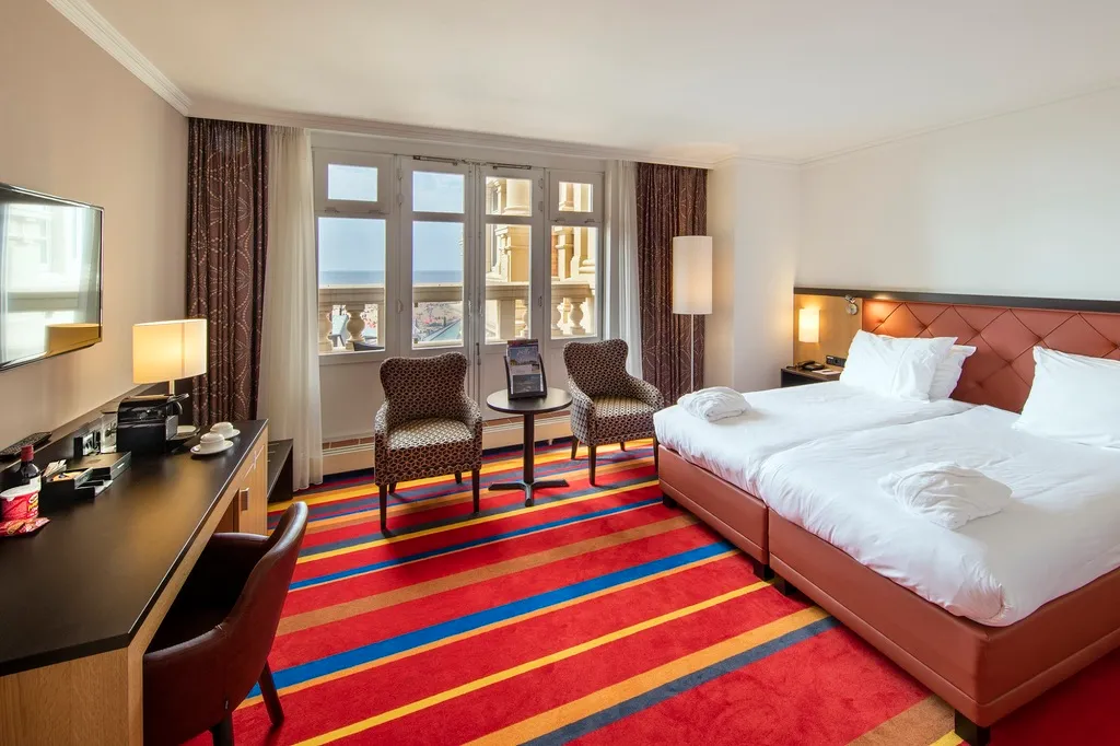 DOUBLE SUPERIOR SEA VIEW Room, Grand Hotel Amrâth Kurhaus The Hague Scheveningen, Amsterdam