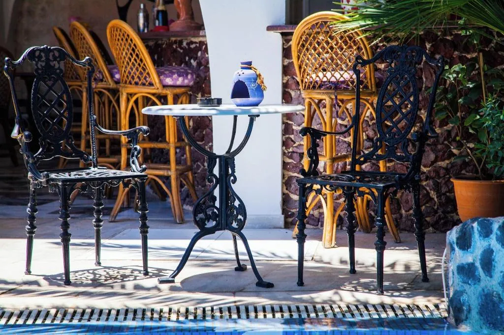 Terrace, Blacksandy Beach Hotel, Santorini