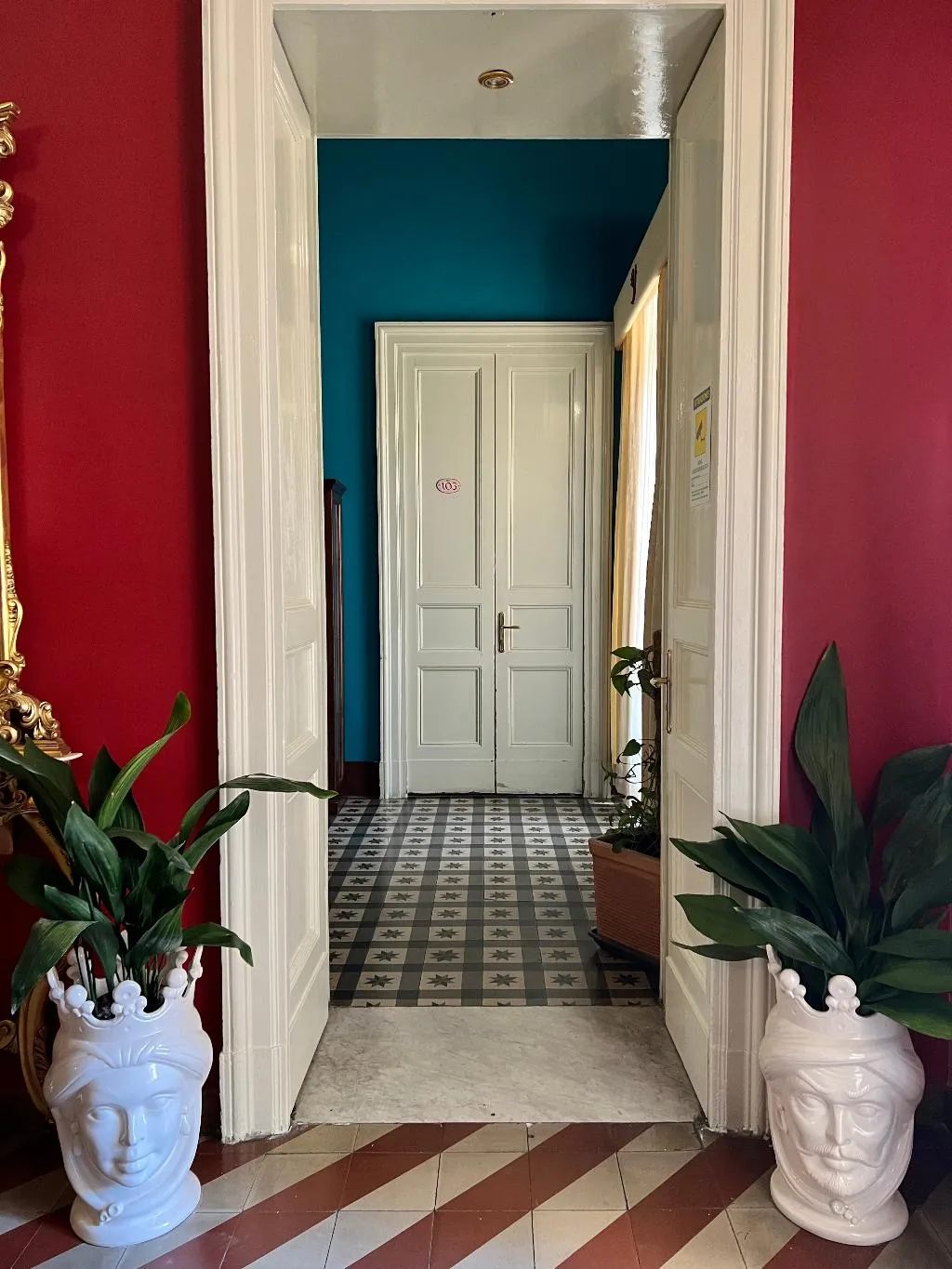 Lobby, Hotel Valentino, Catania
