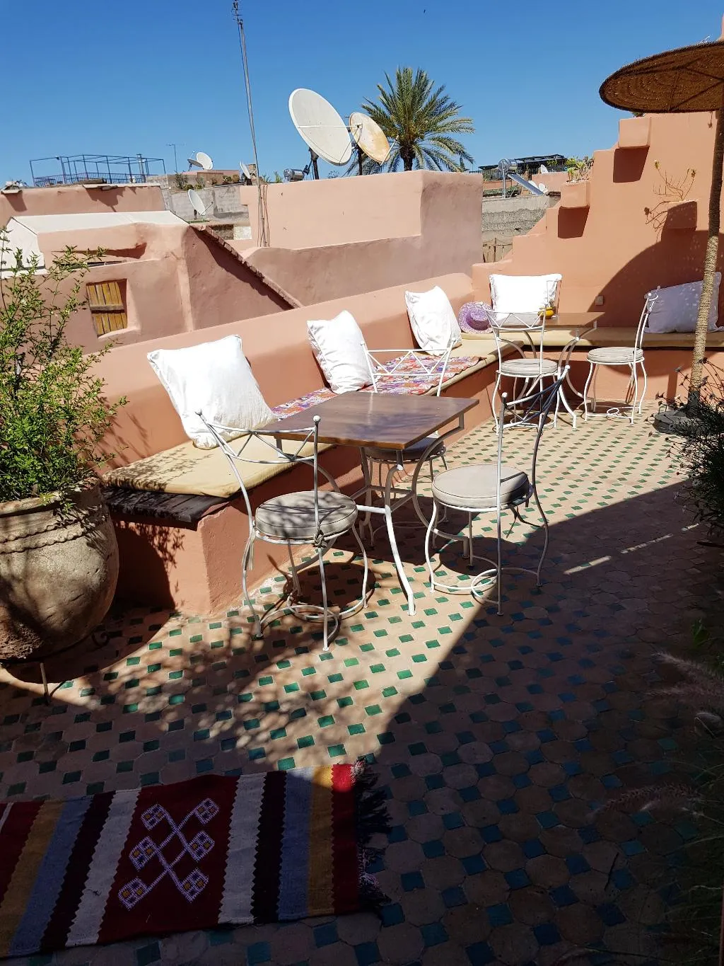 Terrace, Riad Al Wafaa, Marrakech