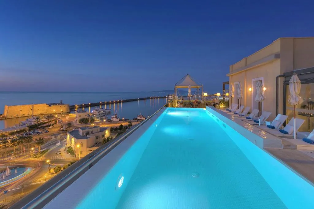Pool, GDM Megaron,Historical Monument Hotel, Crete