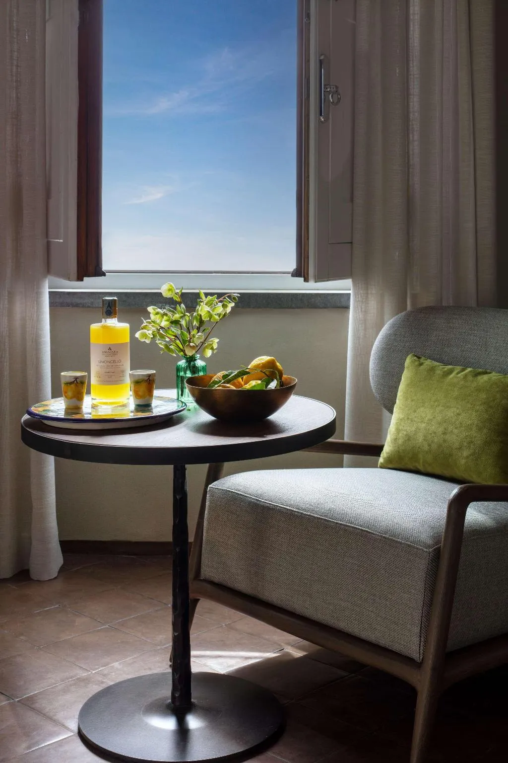 DOUBLE DELUXE SIDE SEA VIEW Room, Anantara Convento di Amalfi Grand Hotel, Naples