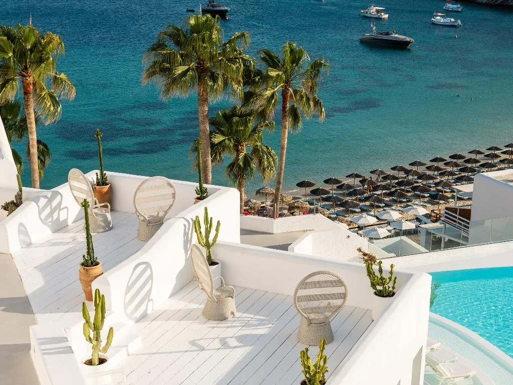 Terrace, Mykonos Blu, A Resort to Live, Mykonos