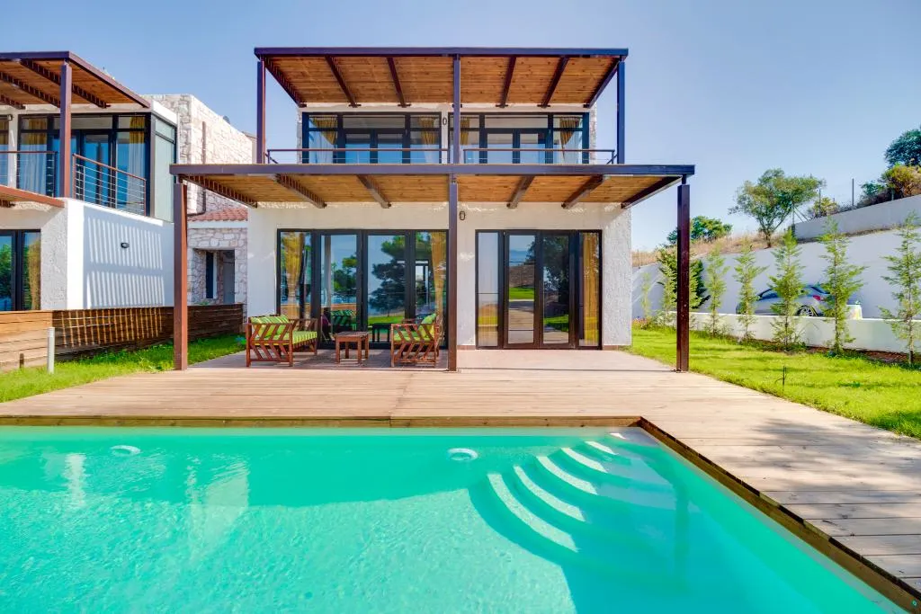 Terrace, Kalma Villas, Halkidiki