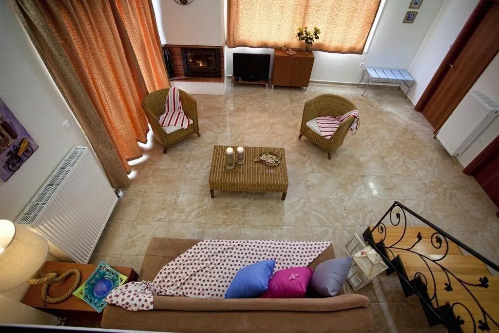 Lobby, Villa Frati Gorge, Crete