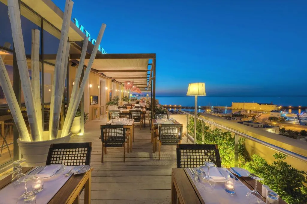 Restaurant, GDM Megaron,Historical Monument Hotel, Crete