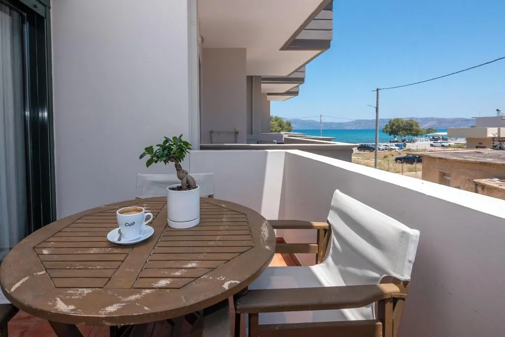 Terrace, Christina Beach Hotel, Crete