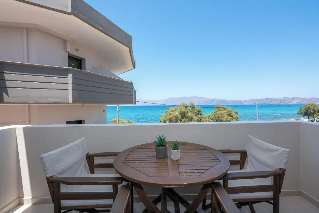 Terrace, Christina Beach Hotel, Crete