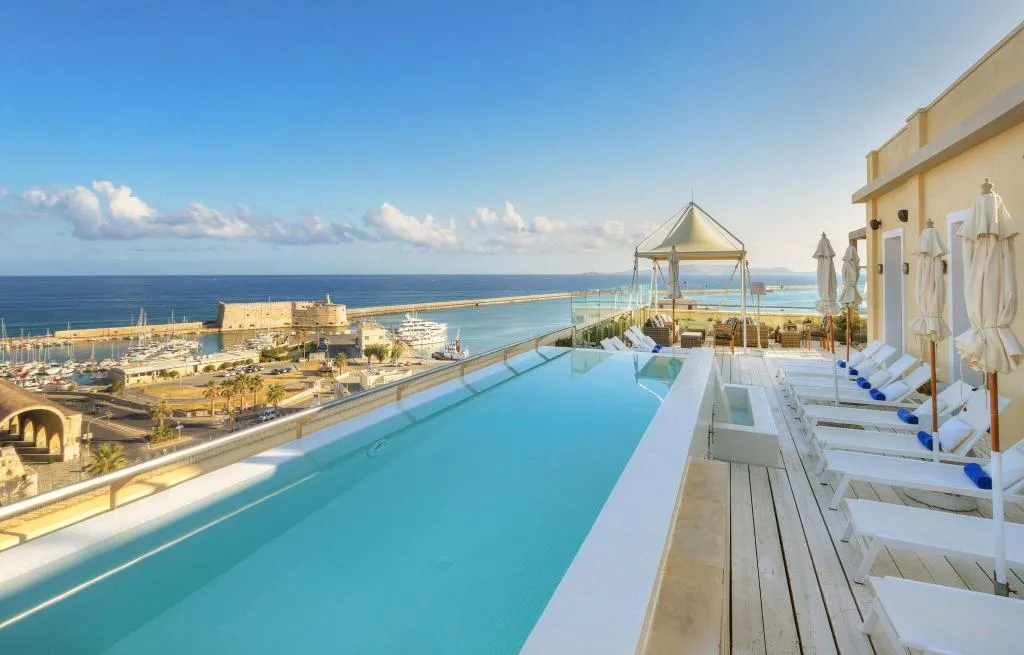 Pool, GDM Megaron,Historical Monument Hotel, Crete
