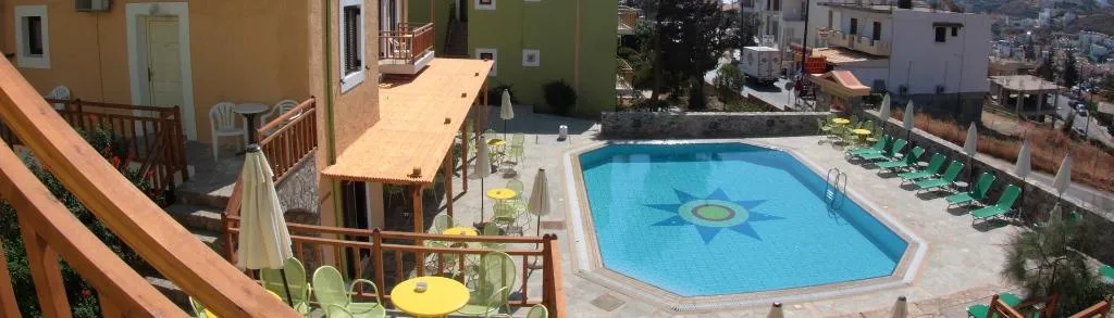 Terrace, Perla Hotel, Crete