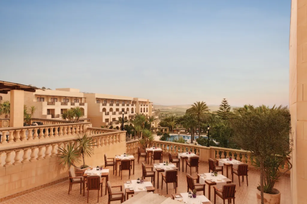 Terrace, Kempinski Hotel San Lawrenz, Gozo