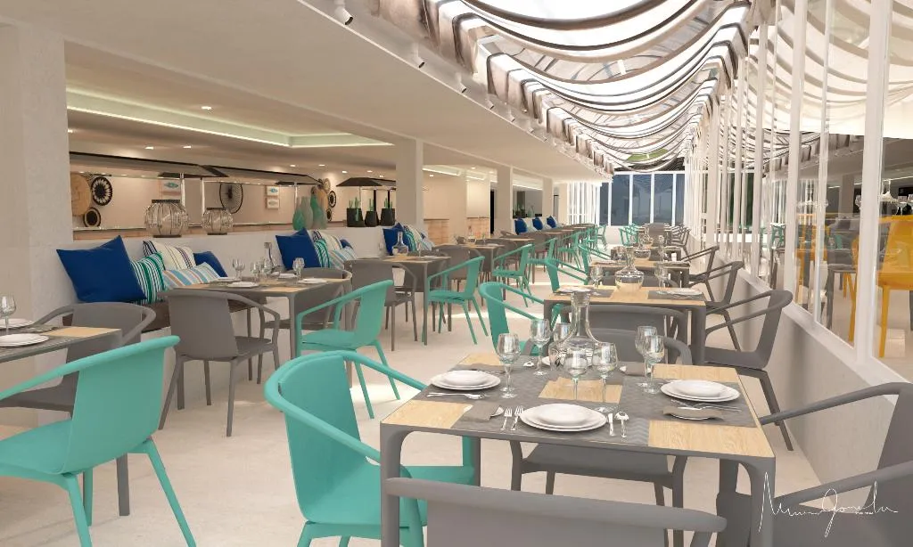 Restaurant, Playa Moreia, Majorca
