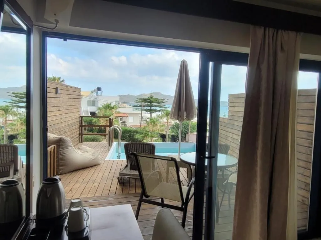 Double or Twin SEA VIEW WITH PRIVATE POOL Room, Galini Sea View, Crete