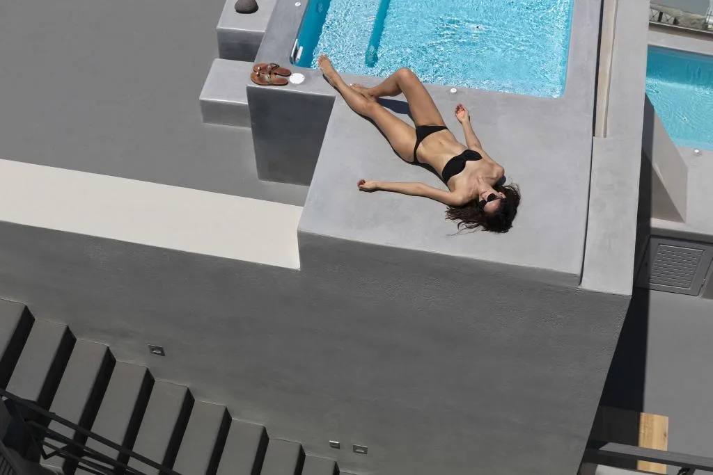 Pool, Aria Suites, Santorini