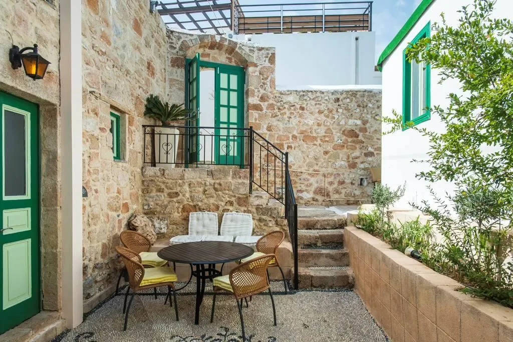 Terrace, Xenones Lindos, Rhodes