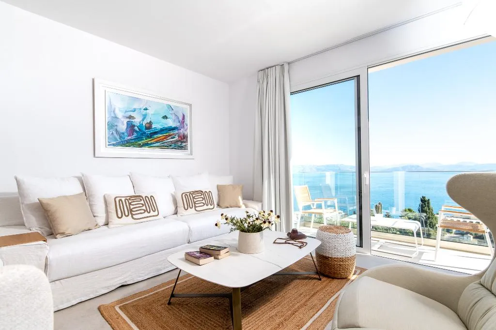 SUITE ONE BED Room, Achillion Luxury Corfu Villa, Corfu
