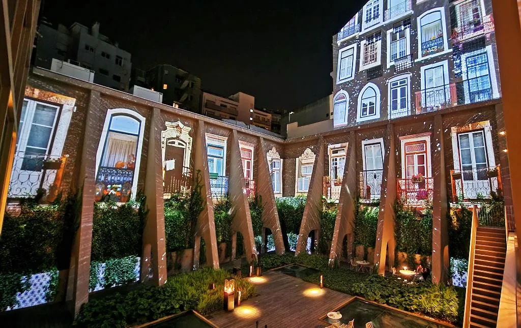 General view, Lumen Hotel and The Lisbon Light Show, Lisbon