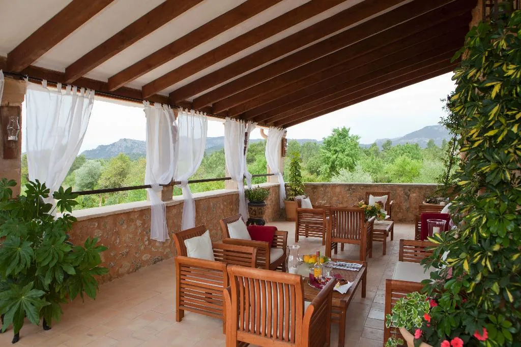 Terrace, Finca Hotel Can Estades, Majorca