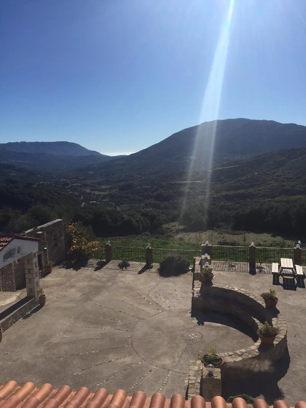 Terrace, Aravanes Mountain Resort & Eco Cuisine, Crete