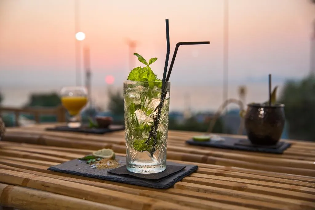 Terrace, Blue Sky City Beach Hotel, Rhodes