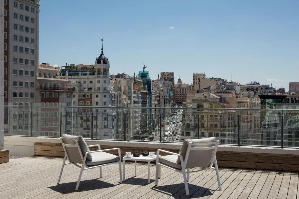 Terrace, Barceló Torre de Madrid, Madrid