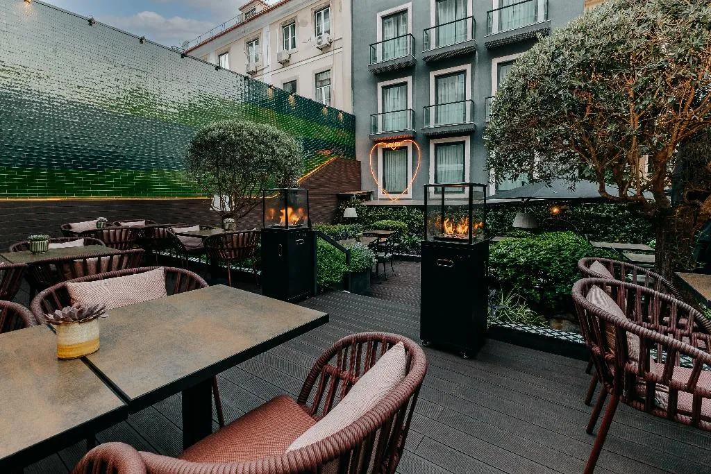 Terrace, 138 Liberdade Hotel, Lisbon