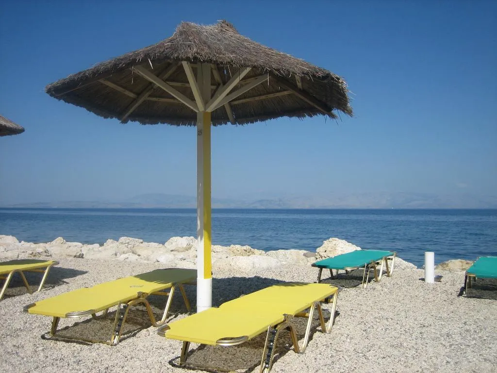 Beach, Andromaches Holiday apartments, Corfu