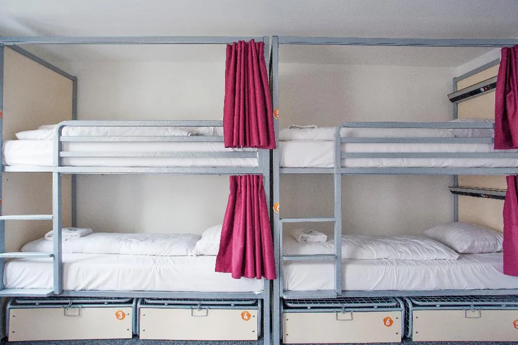 Bed in dormitory STANDARD Room, St. Christopher's at the Winston, Amsterdam