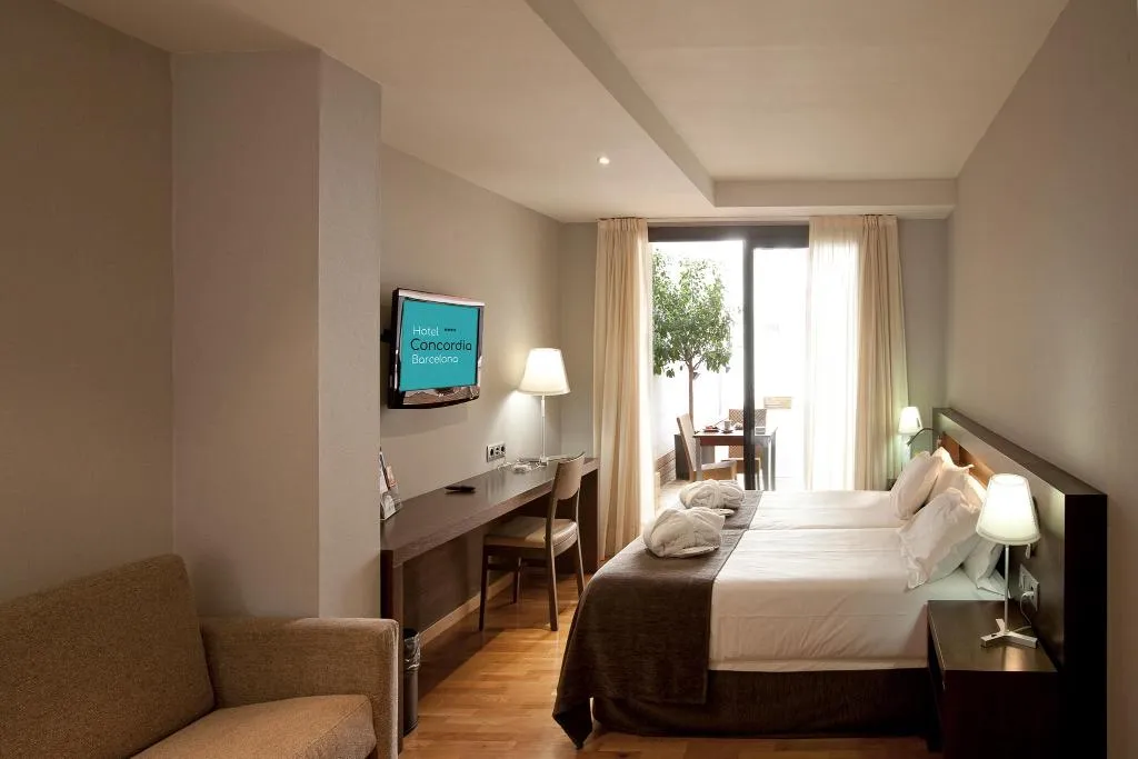 DOUBLE DELUXE Room, Hotel Concordia Barcelona, Barcelona