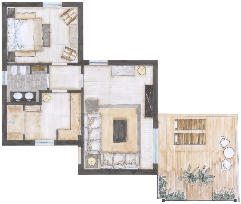 Room, Villa Ducale, Taormina