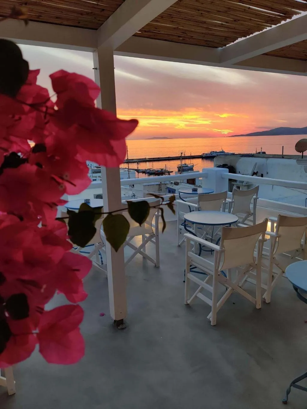Terrace, Hotel Lefteris, Mykonos