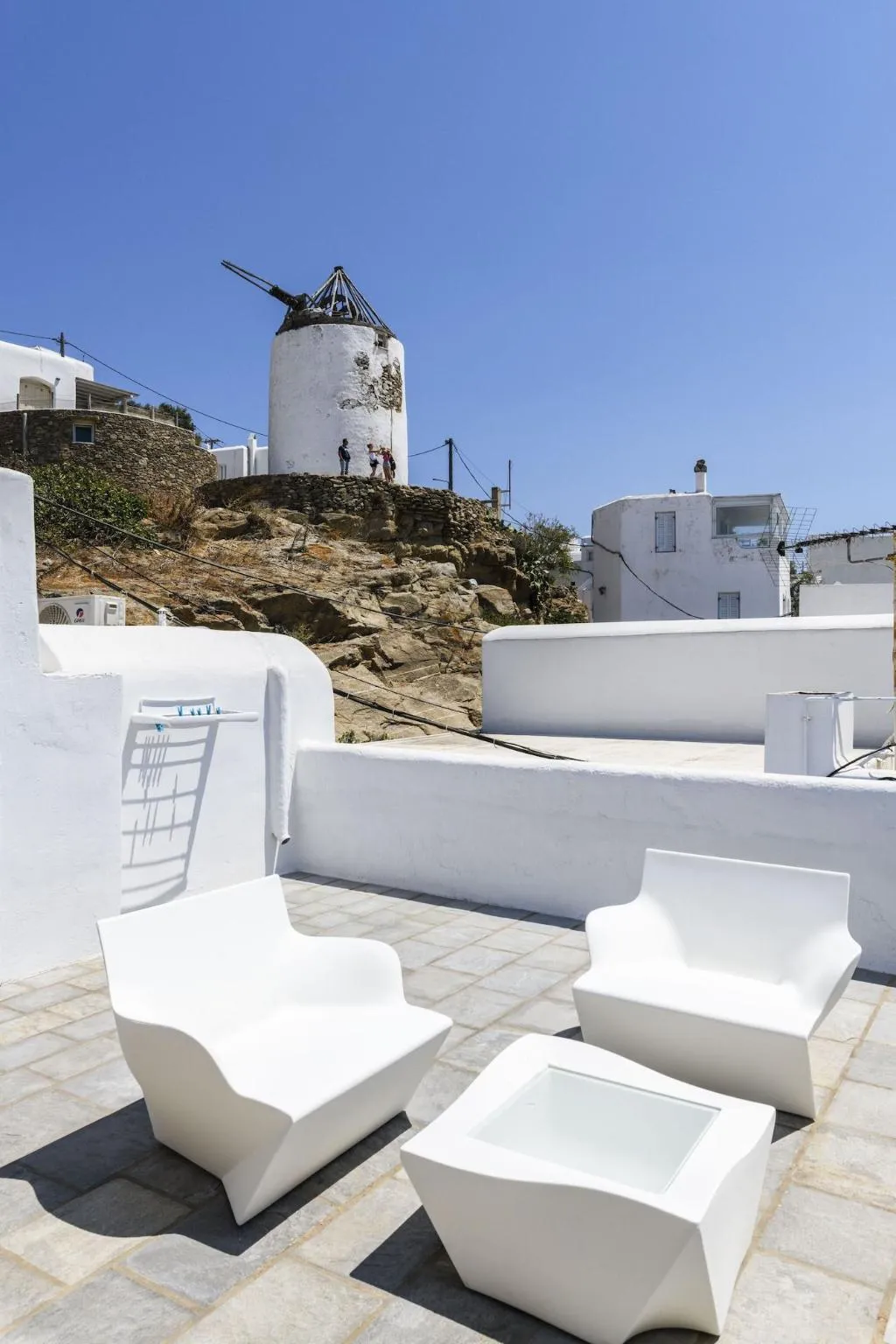 Terrace, Dimele Rooms & Studios, Mykonos