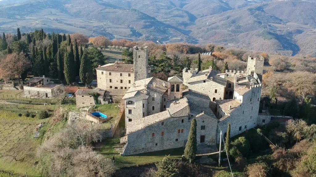 General view, Castello di Giomici, Perugia