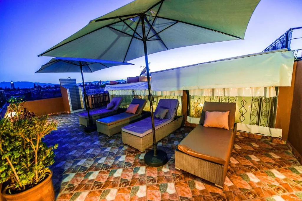 Terrace, Riad Atlas Mejbar, Marrakech