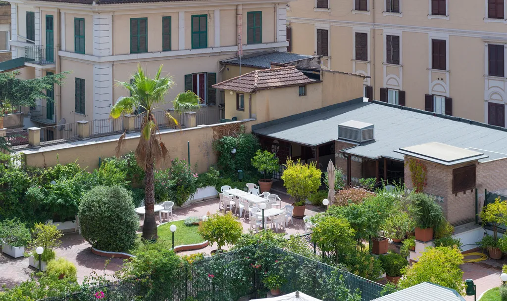 Terrace, Hotel Portamaggiore, Rome