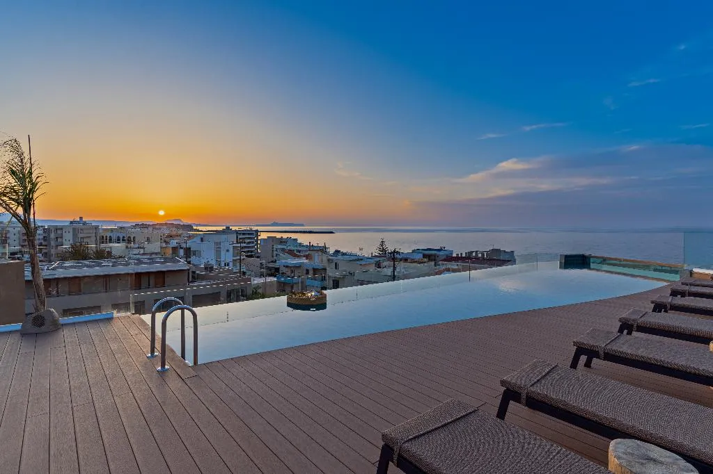 Terrace, Minos Ambassador All Suites & Spa - Adults Only, Crete