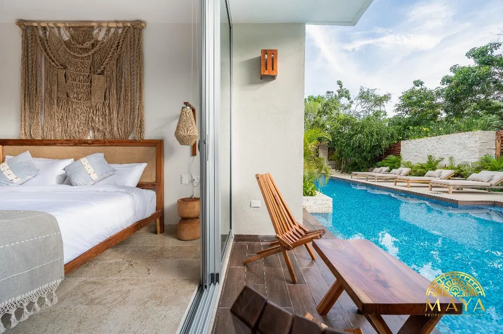 STUDIO POOL VIEW KING BED Room, Nhoa Tulum Aparthotel By Maya Pm, Cancun Area