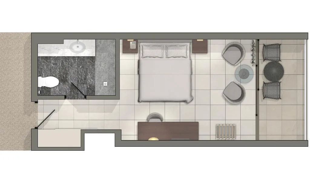 Double or Twin SUPERIOR SEA VIEW Room, Aquila Porto Rethymno, Crete