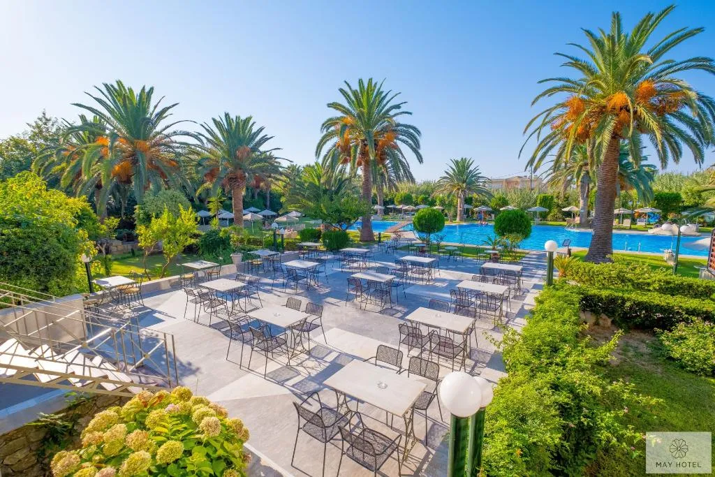 Terrace, May Beach Hotel, Crete