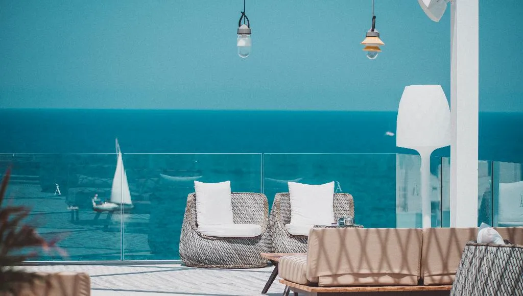Terrace, Amare Beach Hotel Ibiza, Ibiza