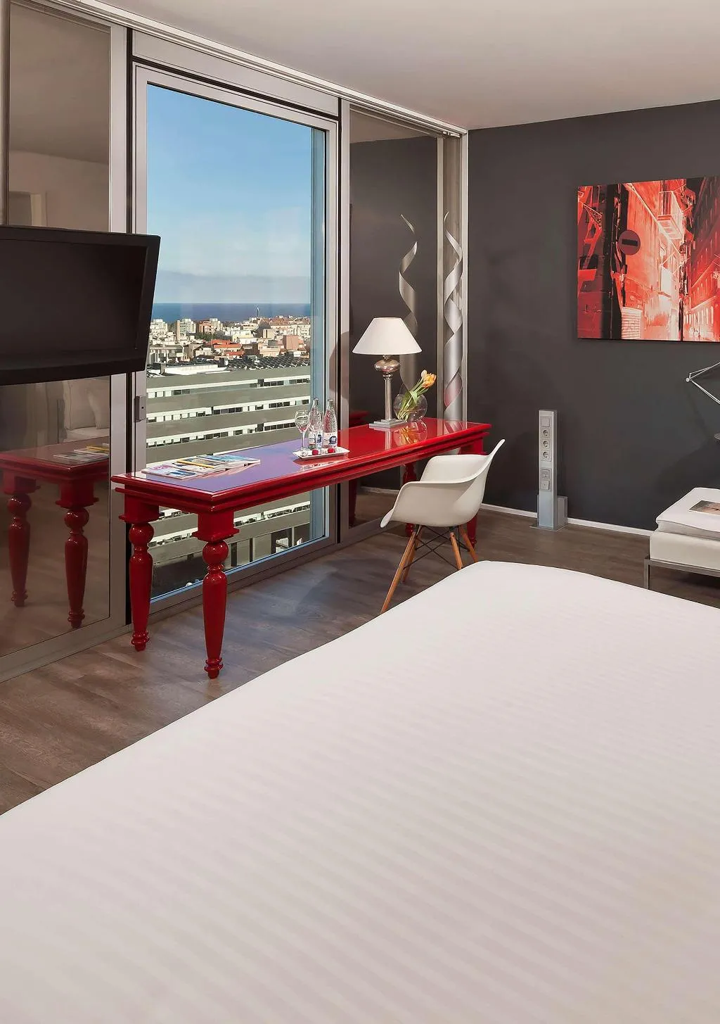 FAMILY ROOM SEA VIEW Room, The Level at Melia Barcelona Sky, Barcelona