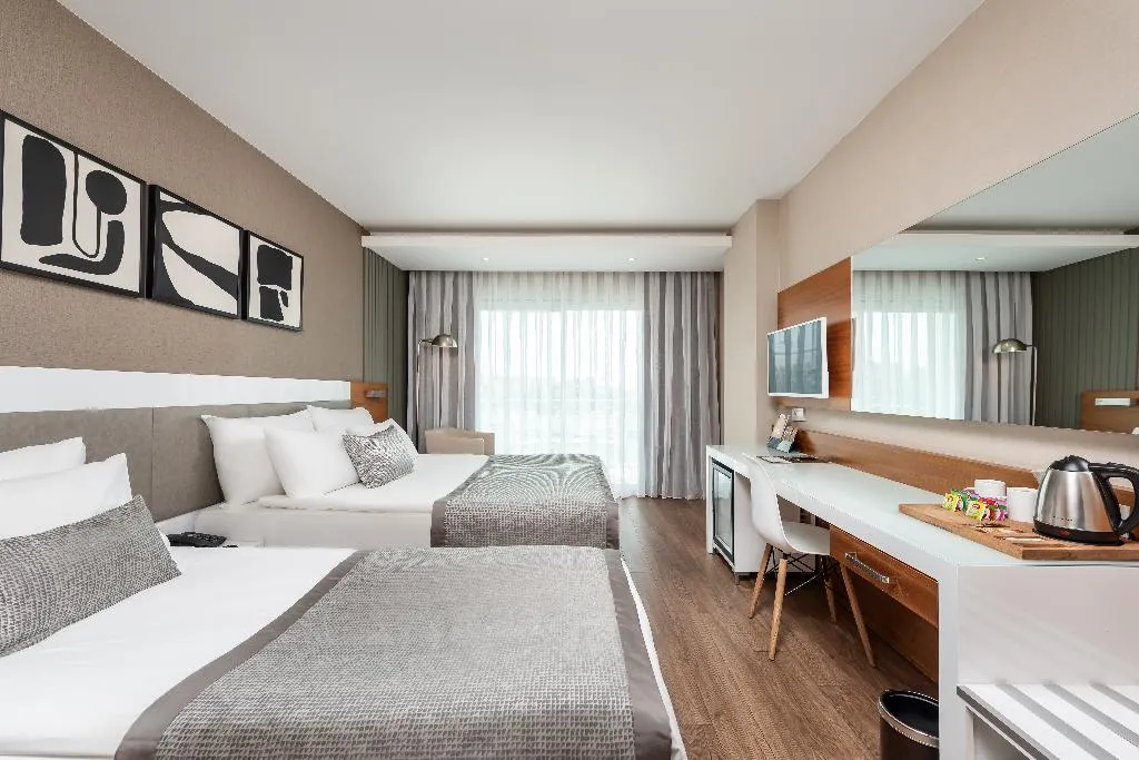 DOUBLE SINGLE USE SIDE SEA VIEW Room, White City Resort Hotel, Antalya