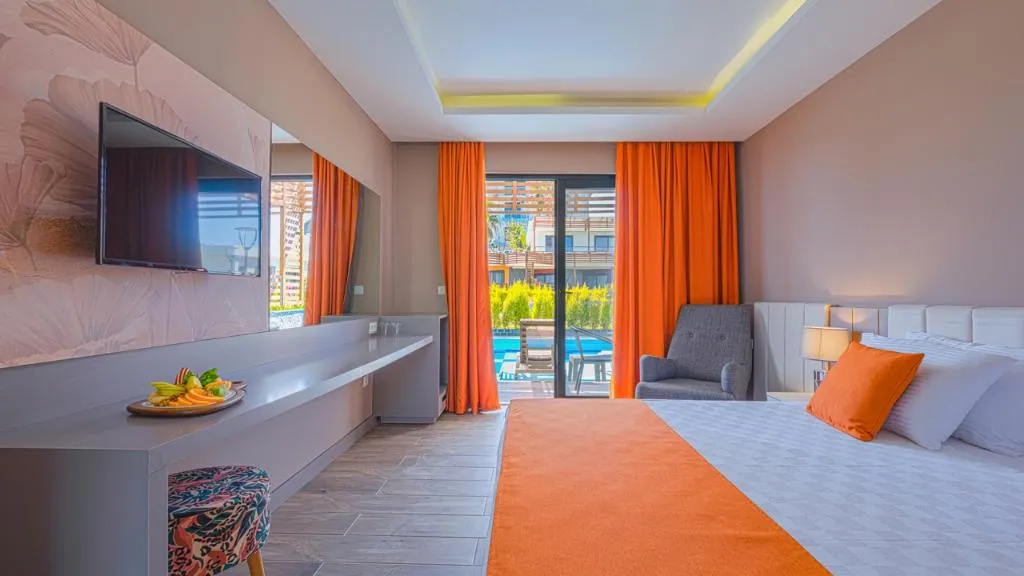 DOUBLE SINGLE USE DELUXE POOL VIEW Room, Feniks Hotel Alanya Adult Only +12, Antalya