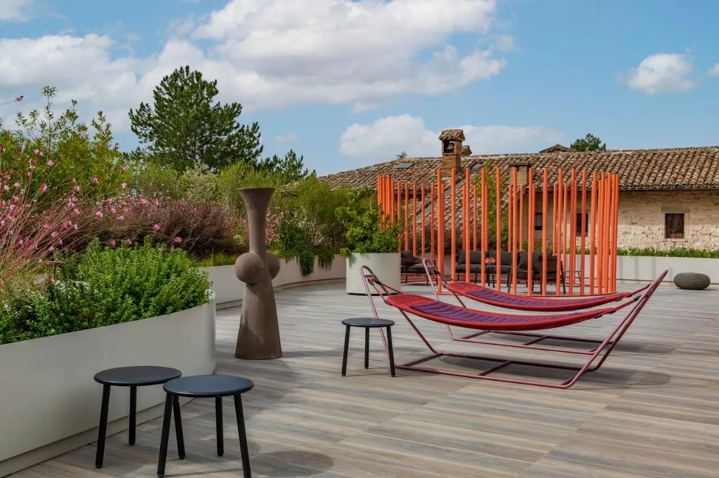 Terrace, Park Hotel Ai Cappuccini, Umbria