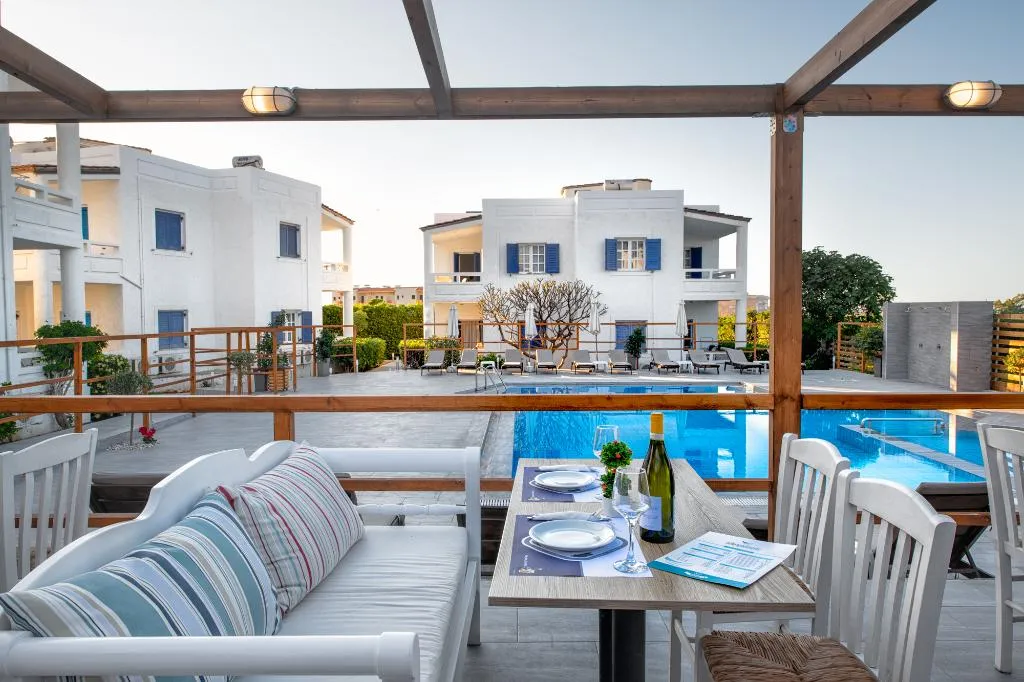 Terrace, Aelia Apartments, Crete