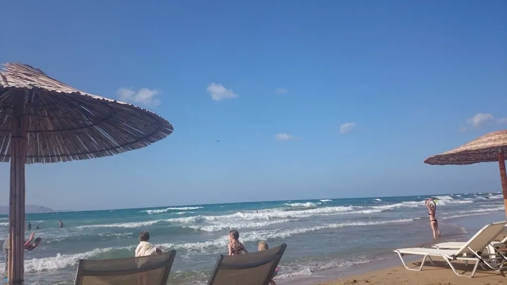 Beach, Amazones Villas Apartments, Crete